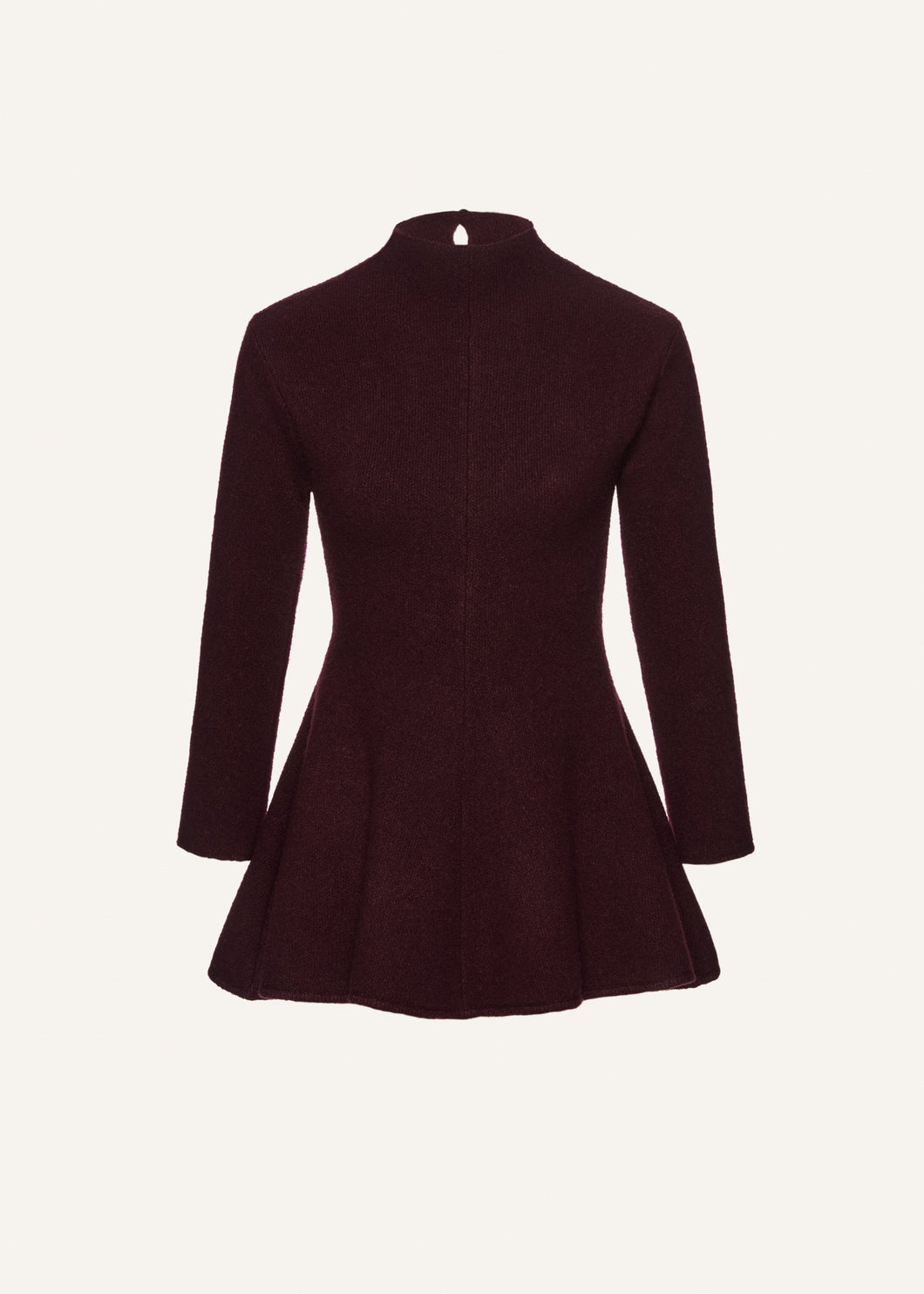 AW25 KNITWEAR 11 DRESS BORDEAUX