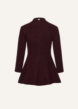 Load image into Gallery viewer, AW25 KNITWEAR 11 DRESS BORDEAUX
