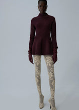 Load image into Gallery viewer, AW25 KNITWEAR 11 DRESS BORDEAUX
