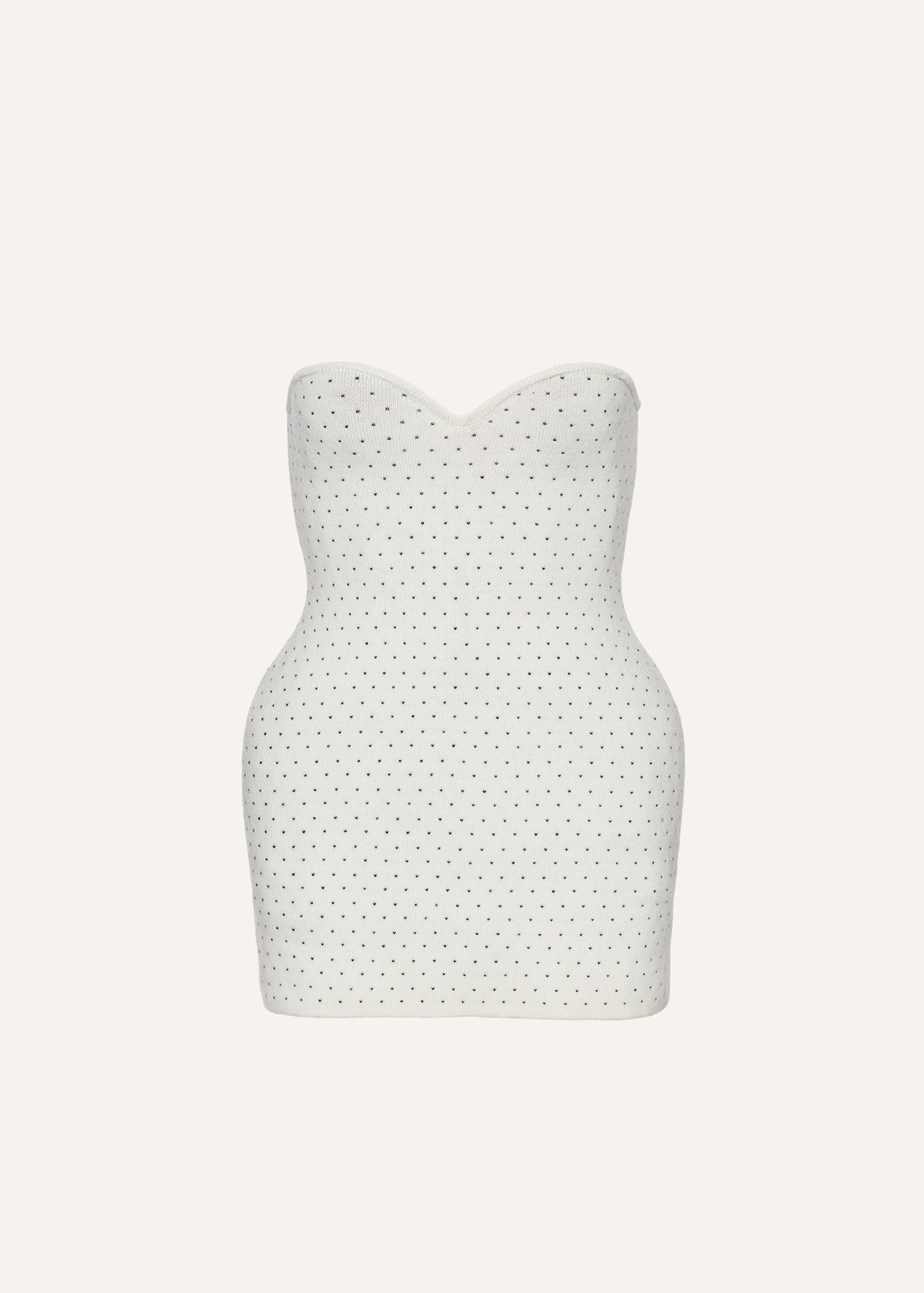 AW25 KNITWEAR 17 DRESS WHITE