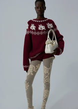 Load image into Gallery viewer, AW25 KNITWEAR 18 SWEATER BORDEAUX
