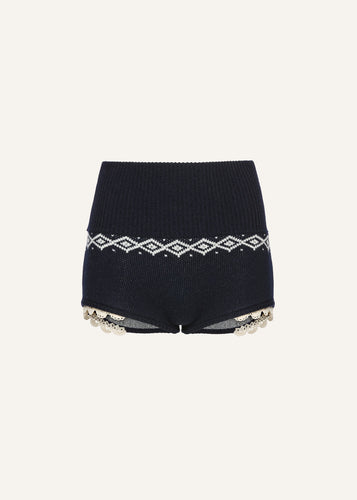 AW25 KNITWEAR 19 SHORTS NAVY