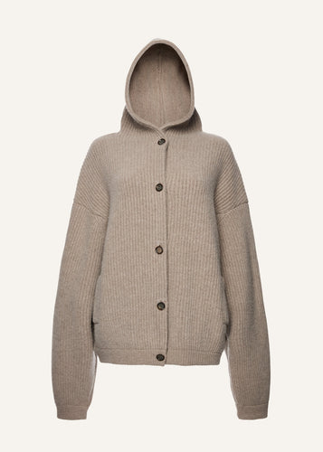AW25 KNITWEAR 21 CARDIGAN BEIGE