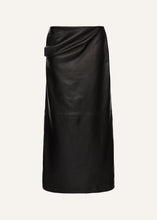 Load image into Gallery viewer, AW25 LEATHER 03 SKIRT BLACK
