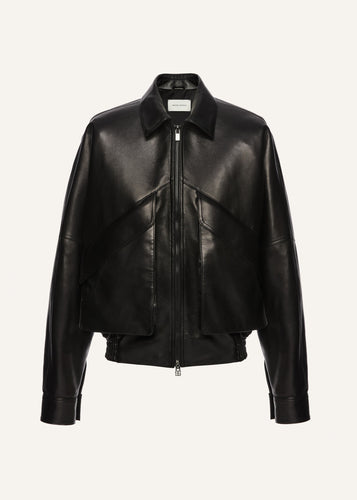 AW25 LEATHER 10 JACKET BLACK