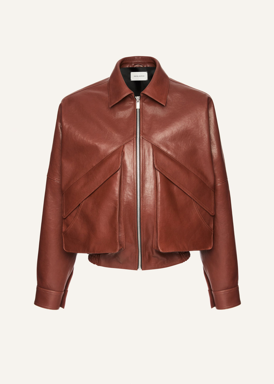 AW25 LEATHER 10 JACKET BORDEAUX