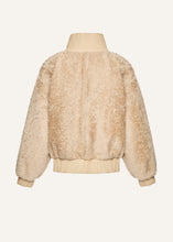 Load image into Gallery viewer, AW25 LEATHER 14 JACKET SHEARLING BEIGE
