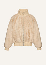 Load image into Gallery viewer, AW25 LEATHER 14 JACKET SHEARLING BEIGE
