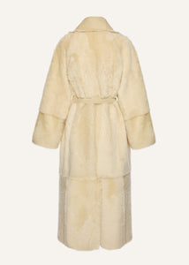 AW25 LEATHER 15 COAT CREAM
