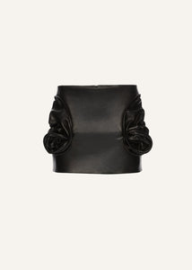 AW25 LEATHER 16 SKIRT BLACK