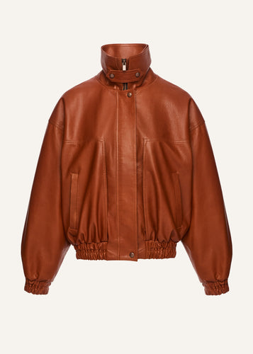 AW25 LEATHER 20 JACKET ORANGE