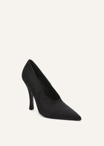 AW25 PUMPS BLACK SATIN