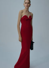 Load image into Gallery viewer, Bustier gown in red
