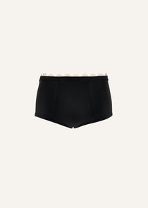 Lace-detail underwear shorts in black