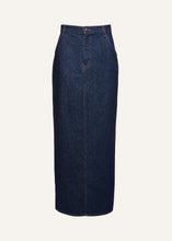 Load image into Gallery viewer, PF22 DENIM 10 SKIRT LONG NAVY
