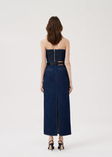 Load image into Gallery viewer, PF22 DENIM 10 SKIRT LONG NAVY
