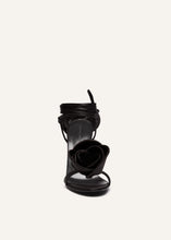 Load image into Gallery viewer, PF23 FLOWER SHOES SATIN BLACK
