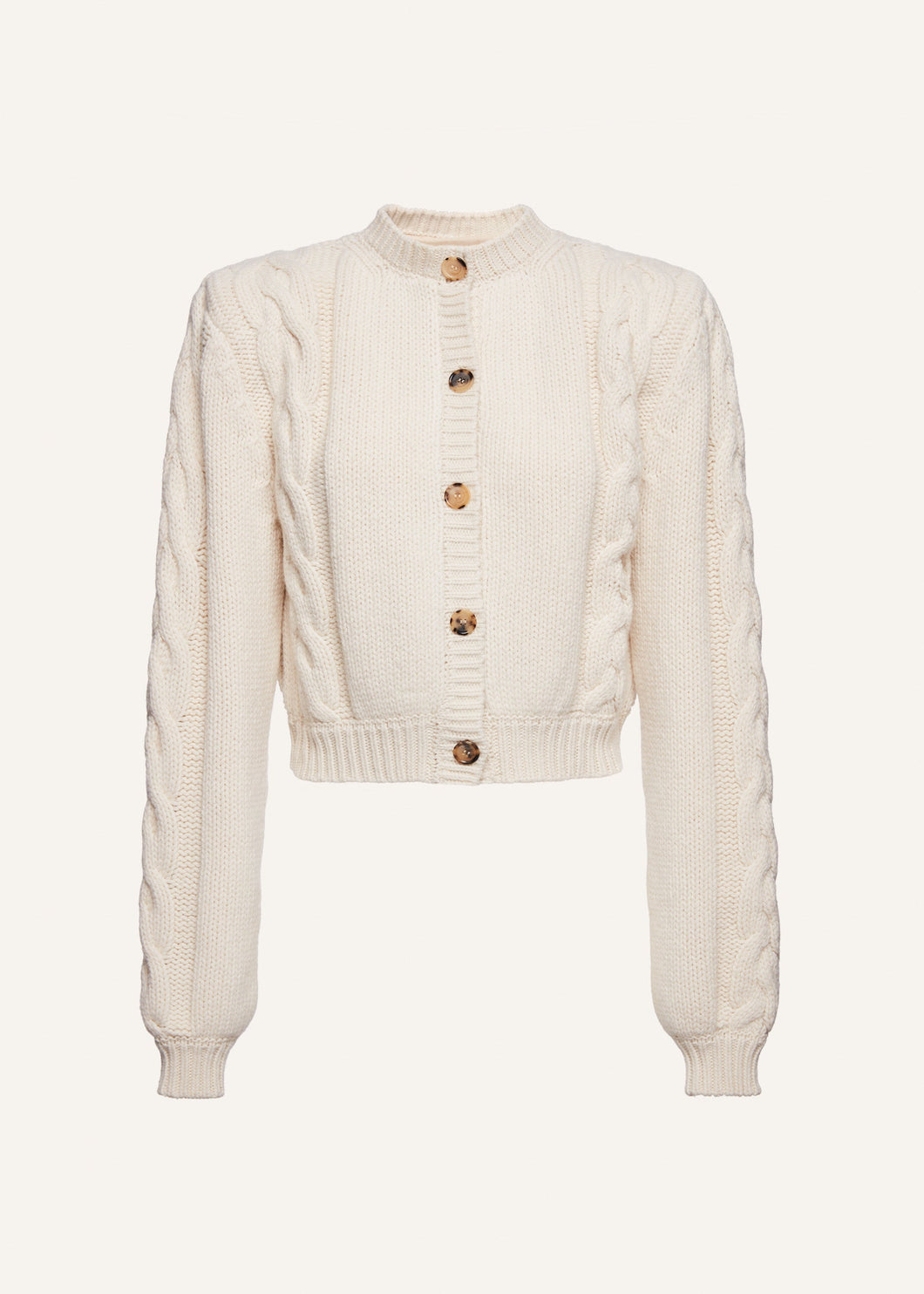 PF23 KNITWEAR 01 CARDIGAN CREAM