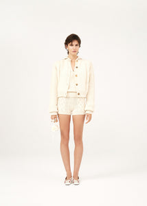 PF23 KNITWEAR 01 CARDIGAN CREAM