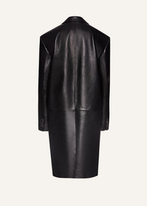 PF23 LEATHER 03 COAT BLACK