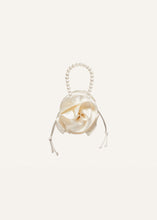 Load image into Gallery viewer, Pearl Magda bag in cream satin
