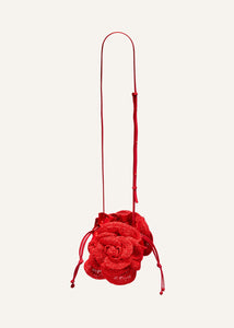 Pearl Magda bag in red crochet