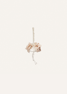 Small pearl Magda bag in cream crochet