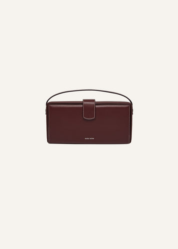 PF24 APOLONIA BAG BURGUNDY LEATHER