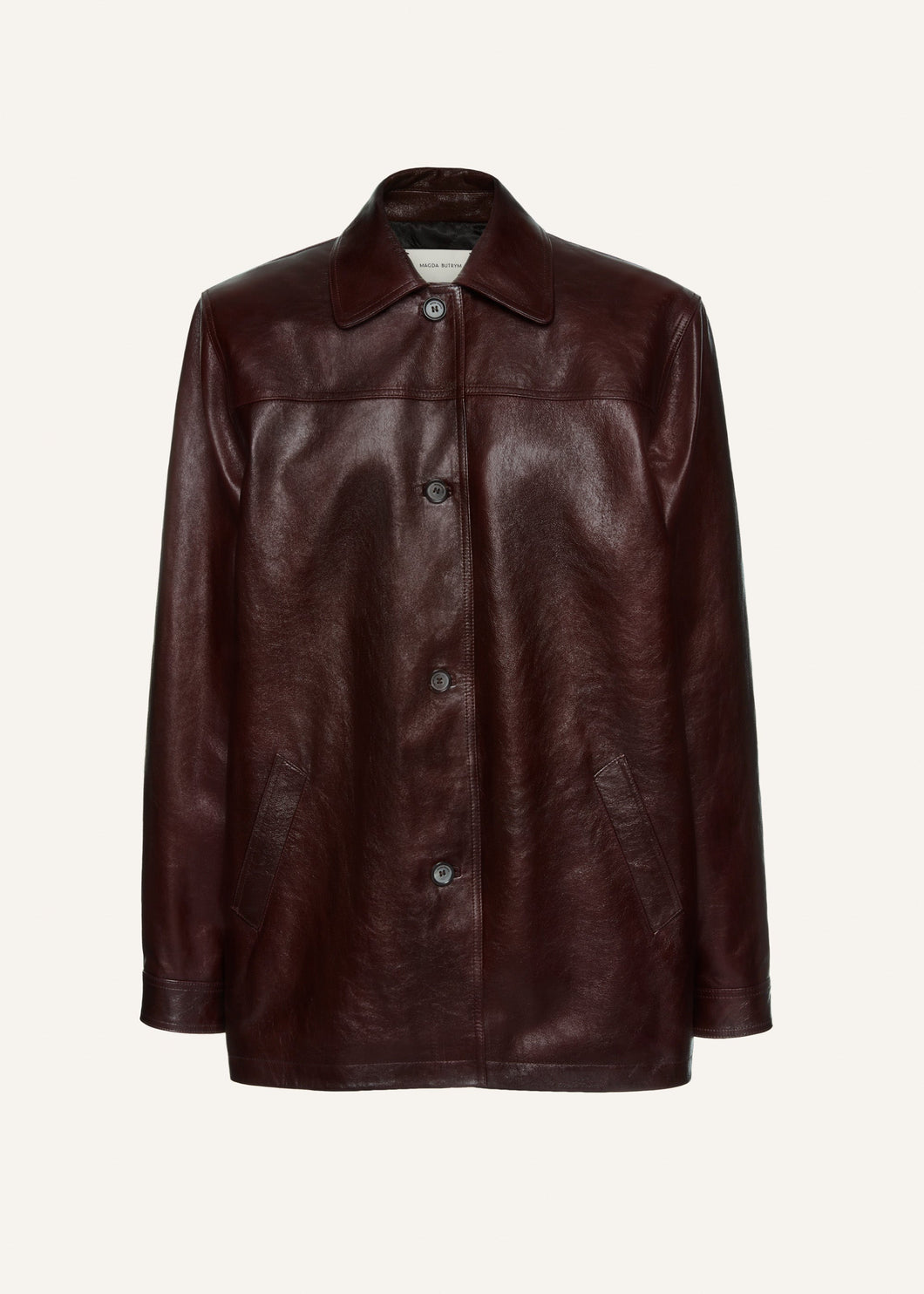 PF24 LEATHER 06 JACKET BORDEAUX