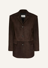 Load image into Gallery viewer, PF24 LEATHER 13 JACKET BROWN SUEDE
