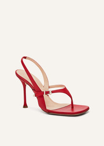 PF24 SANDALS LEATHER RED