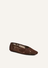 Load image into Gallery viewer, PF25 BALLET FLATS CROCHET BROWN
