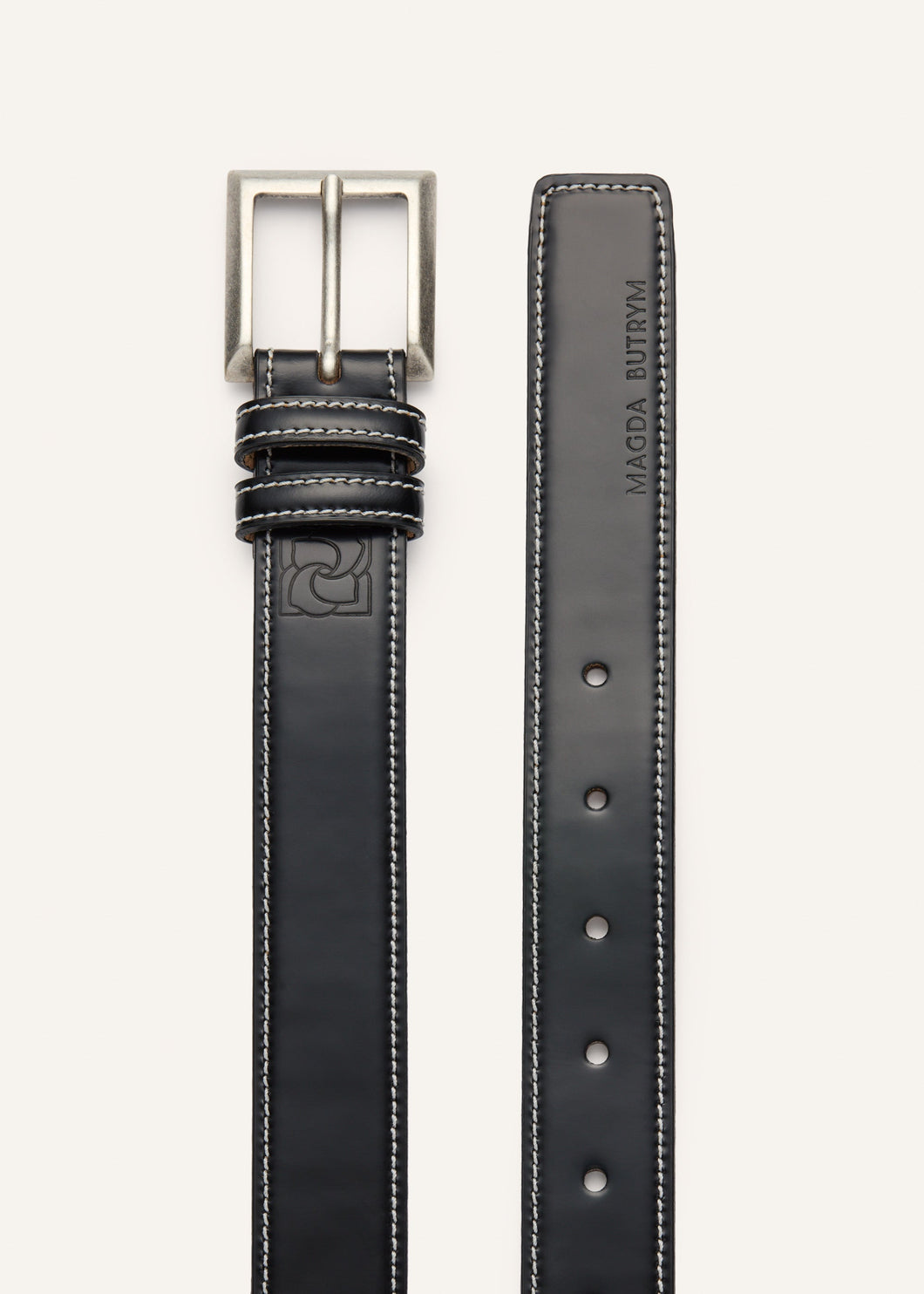 PF25 BELT 01 BLACK SILVER
