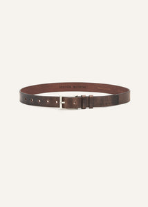 PF25 BELT 05 BURGUNDY SILVER