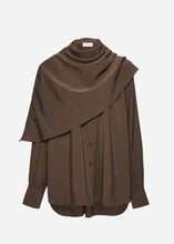 Load image into Gallery viewer, Classic oversized shirt in dark grey
