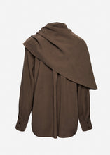 Load image into Gallery viewer, Classic oversized shirt in dark grey
