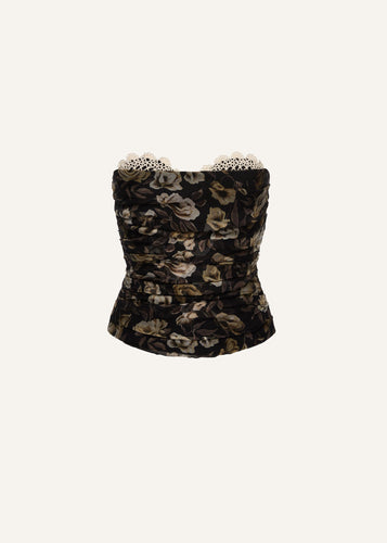 PF25 CORSET 02 BLACK PRINT