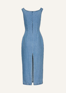 PF25 DENIM 04 DRESS LIGHT BLUE