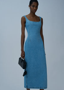 PF25 DENIM 04 DRESS LIGHT BLUE