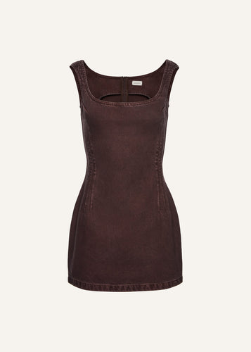 PF25 DENIM 05 DRESS BROWN