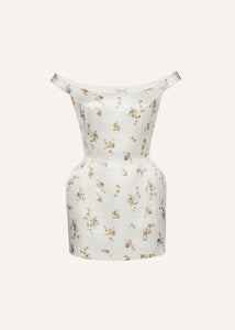 PF25 DRESS 16 CREAM PRINT