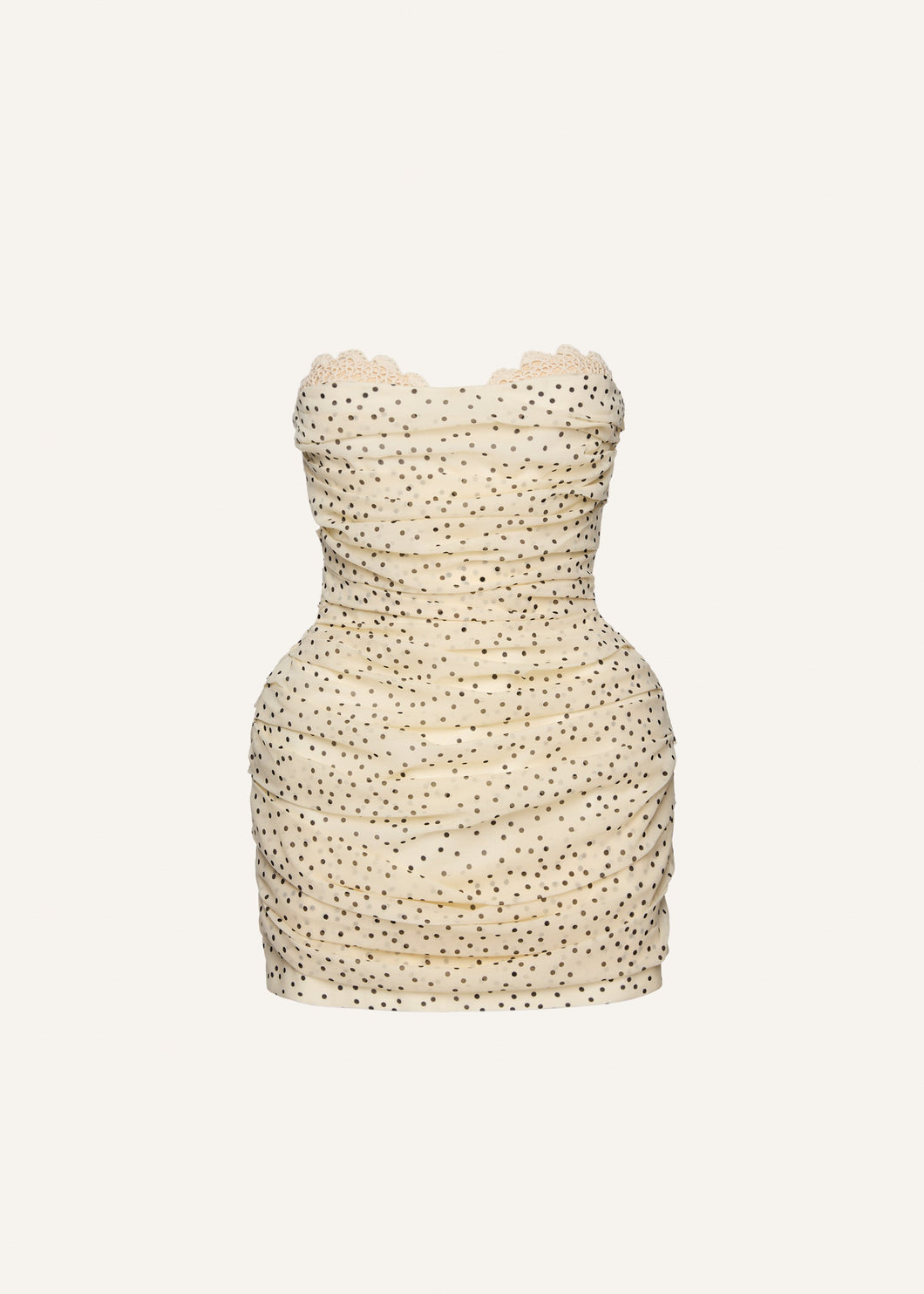 PF25 DRESS 27 CREAM DOTS