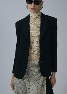 Classic oversized blazer in black
