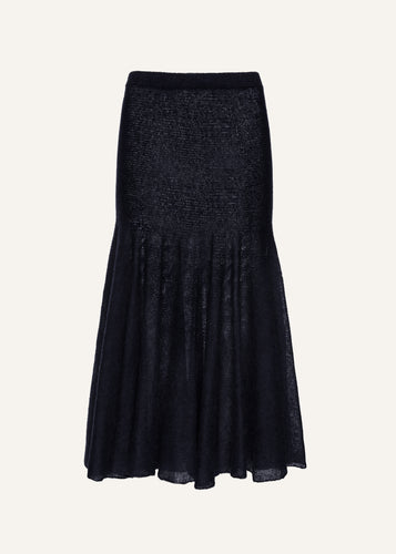 PF25 KNITWEAR 16 SKIRT NAVY