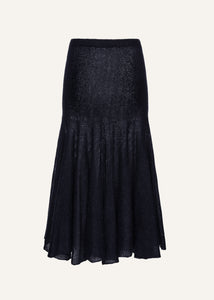 PF25 KNITWEAR 16 SKIRT NAVY
