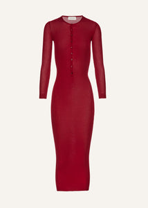 PF25 KNITWEAR 17 DRESS BORDEAUX