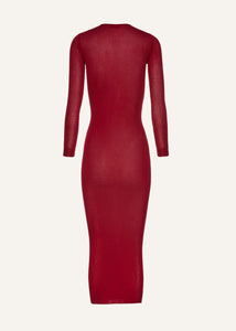 PF25 KNITWEAR 17 DRESS BORDEAUX