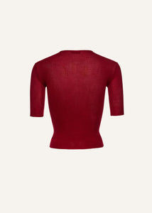 PF25 KNITWEAR 19 SWEATER BORDEAUX