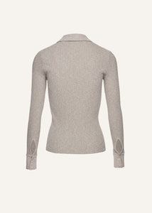 PF25 KNITWEAR 21 CARDIGAN GREY