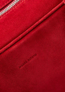PF25 LARGE BRIGITTE BAG SUEDE RED